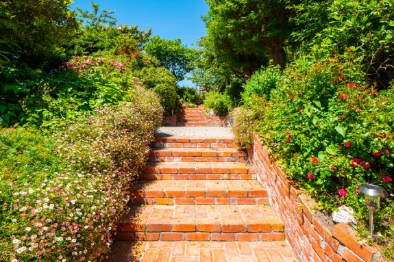 Backyard steps